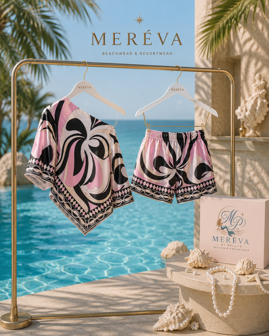pink swirl co ord set