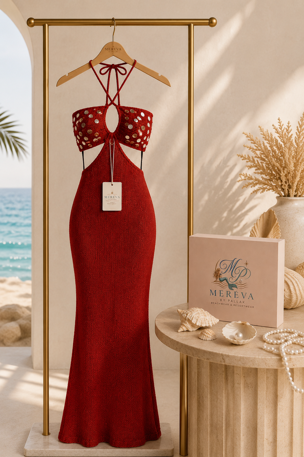 ruby mirror maxi dress