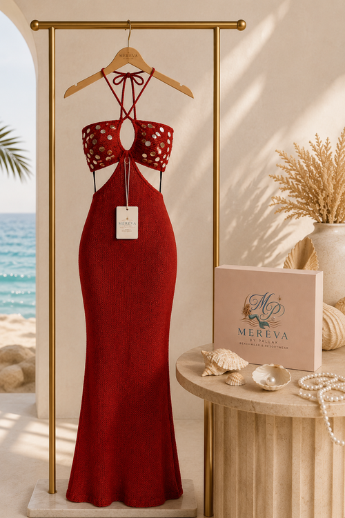 ruby mirror maxi dress